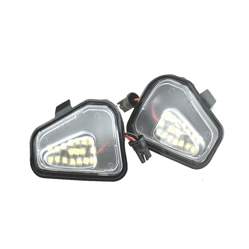 Fit For VW Scirocco137 2008- For VW EOS 1F7 1F8 2009-2015 2PCS LED Puddle Light Under Side Mirror Light