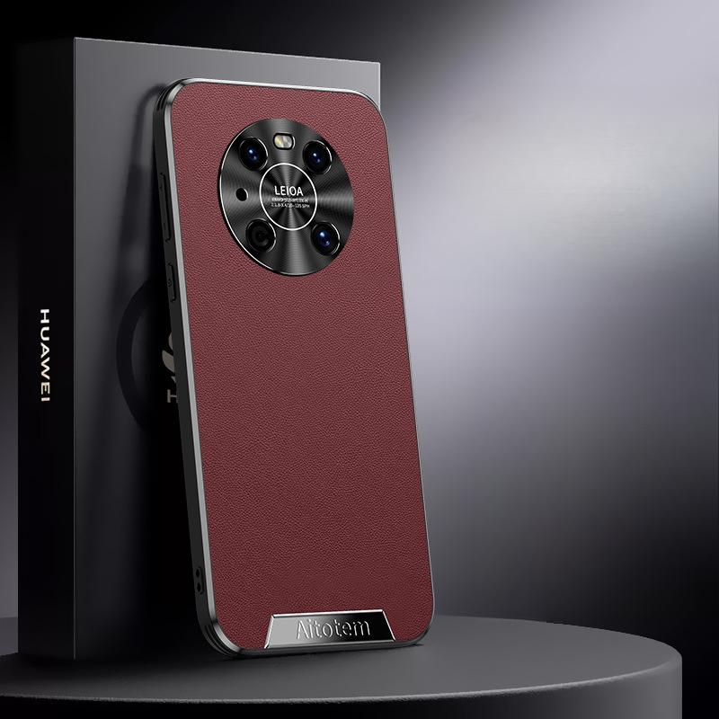 

Подходит для чехла для телефона Huawei Mate40pro, Porsche Mate60rs Все включено Противоударный M50 Бизнес Мужской 30 Кожаный чехол Huawei Mate30