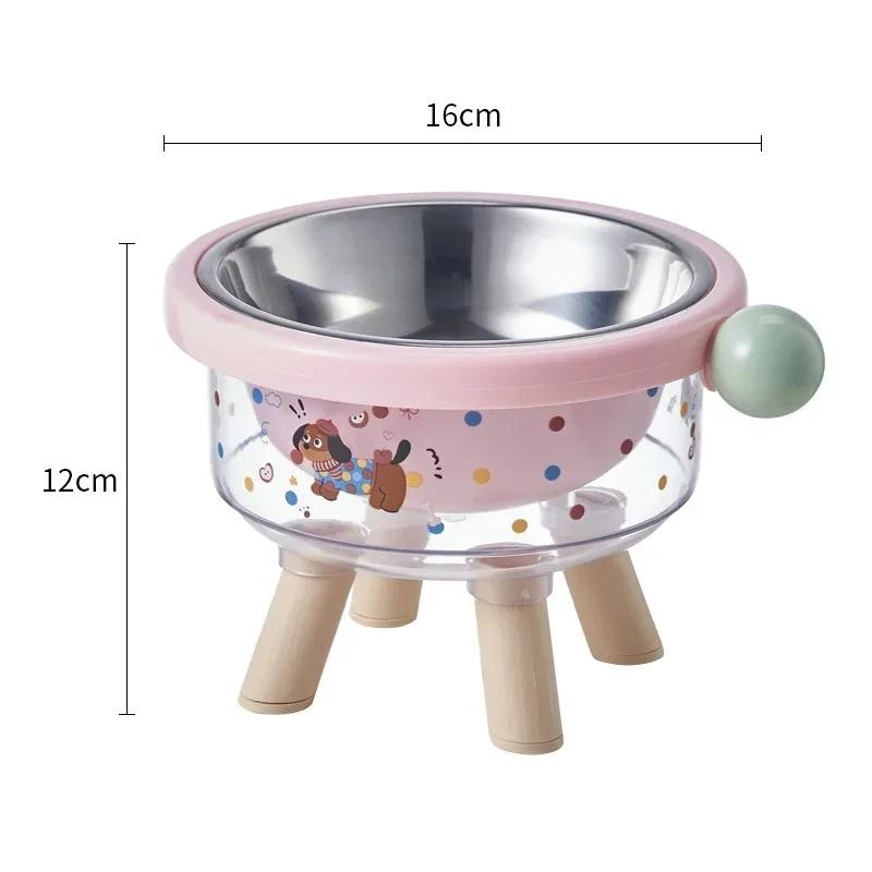 

Transparent High Footed Bowl, Exquisite Dining Experience, Enhanced Neck Protection, One Bowl Dual-use Anti Slip and Stable