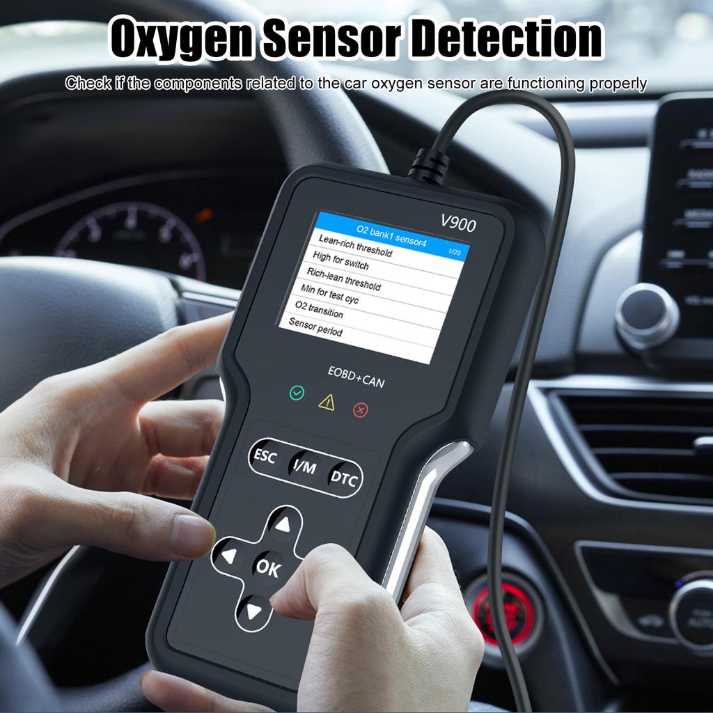 V900 2.8 OBDII Diagnostic Scanner with Cloud Print and Transmission Diagnosis, 600+ Real Time Data Streams, 55+ Brands