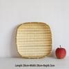 Handmade Square Bamboo Basket: Versatile for Winnowing, Drying, Steaming, or Sifting