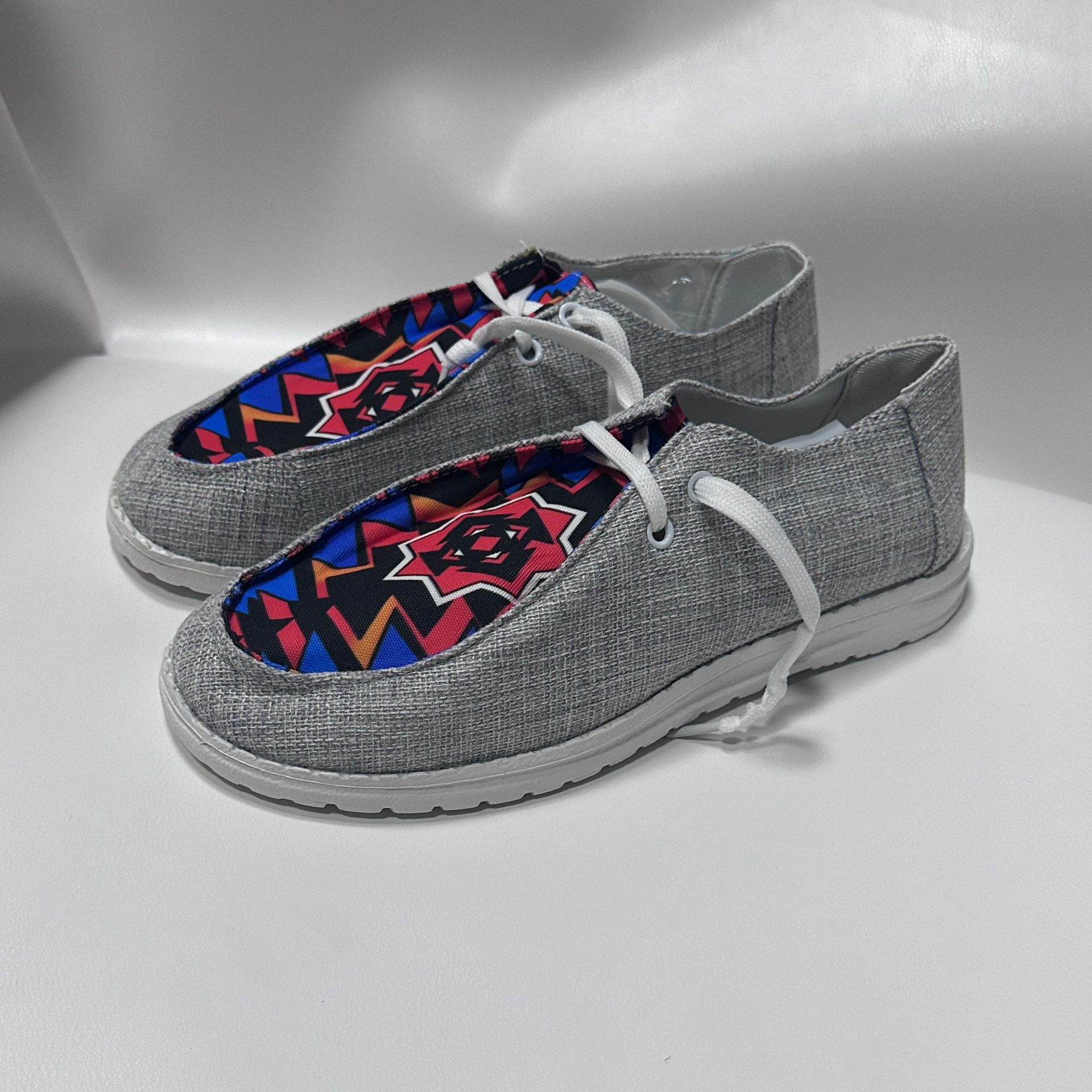 

Кружевные туфли на шнуровке большого размера с низким верхом, однотонные, с принтом рождественской елки, в цветовой гамме, удобные туфли-бини, повседневные балетки 43 43