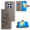 For Xiaomi Redmi Note 15 Pro 5G (Global) Case Wallet Stand Imprinted Butterfly Flower PU Leather Phone Cover