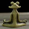Meditation Fog Incense Stick Holder Vintage Metal Sitting Frog Incense