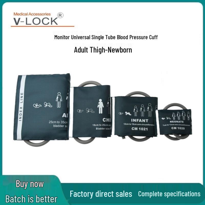 Adult Thigh Single Tube Nylon Blood Pressure Monitor Cuff