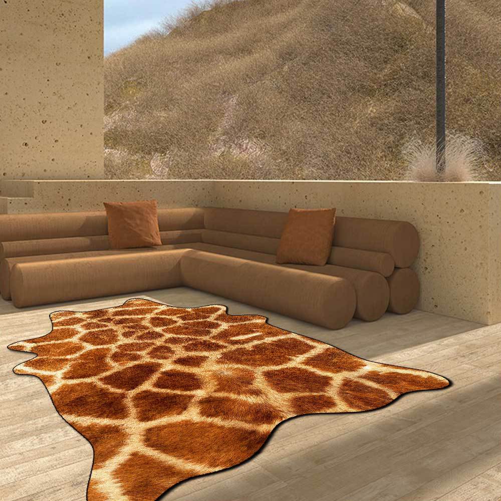 Animal Skin Printed Carpet for Living Room Faux Snake Leopard Fur Bedroom Carpet Rugs Anti Slip Door Floor Mats Bedside Rugs
