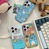 Bugcat Capoo Cute For iPhone 17 16 15 14 13 12 11 Pro Max Plus Pro Corrugated Shockproof Matte Phone Cover