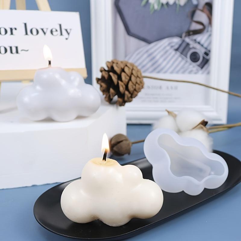 1pc 3D Cloud Shape Silicone Mold, Scented Candle Silicone Mold