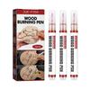 3er-Set Holzbrandstift Set Brandstiftel Marker für DIY-Holzprojekte Feine Spitze Holzbearbeitungswerkzeuge