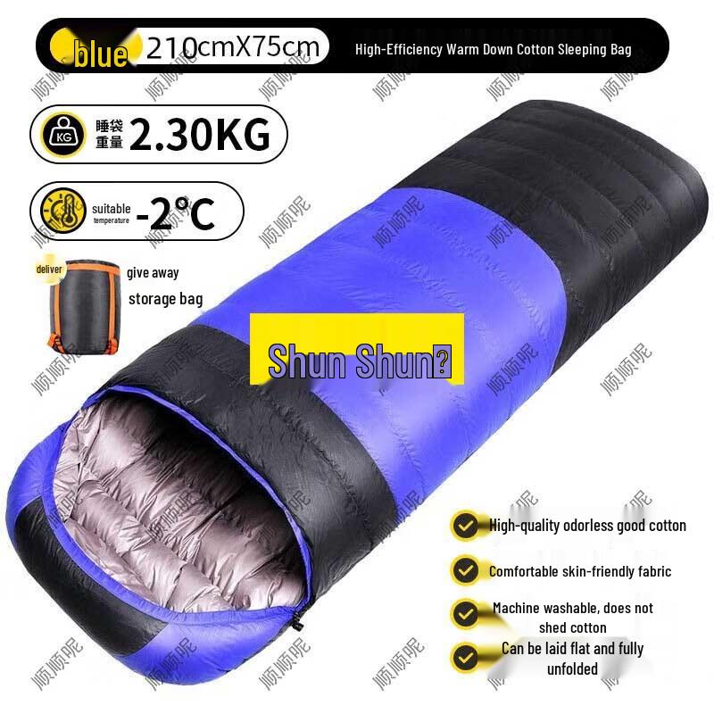 Shunshunni Adult Envelope Sleeping Bag for Outdoor Camping