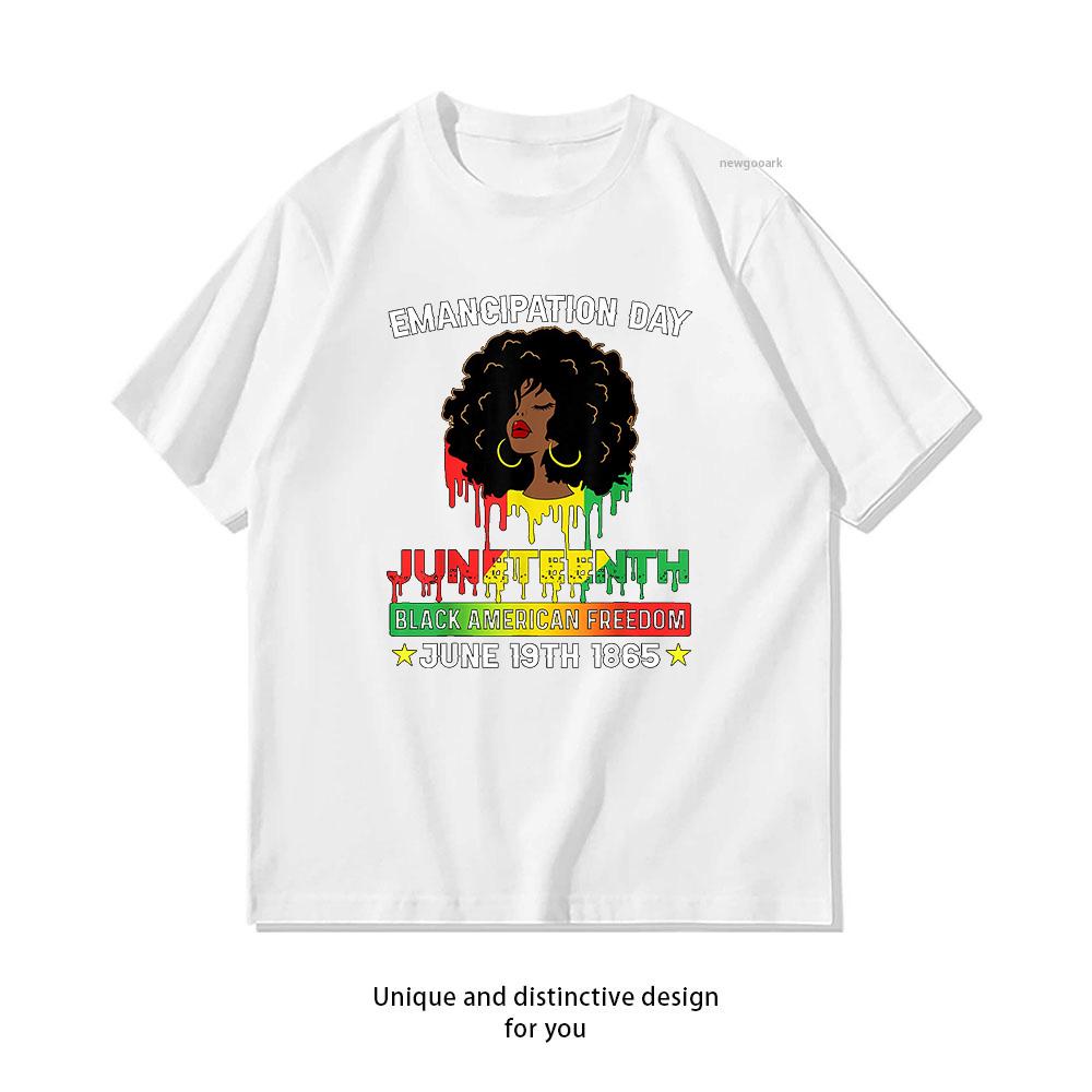 Emancipation Day Juneteenth Black American Freedom Shirt African Black American Feedom 1865 Gift Classic ropa hombre M