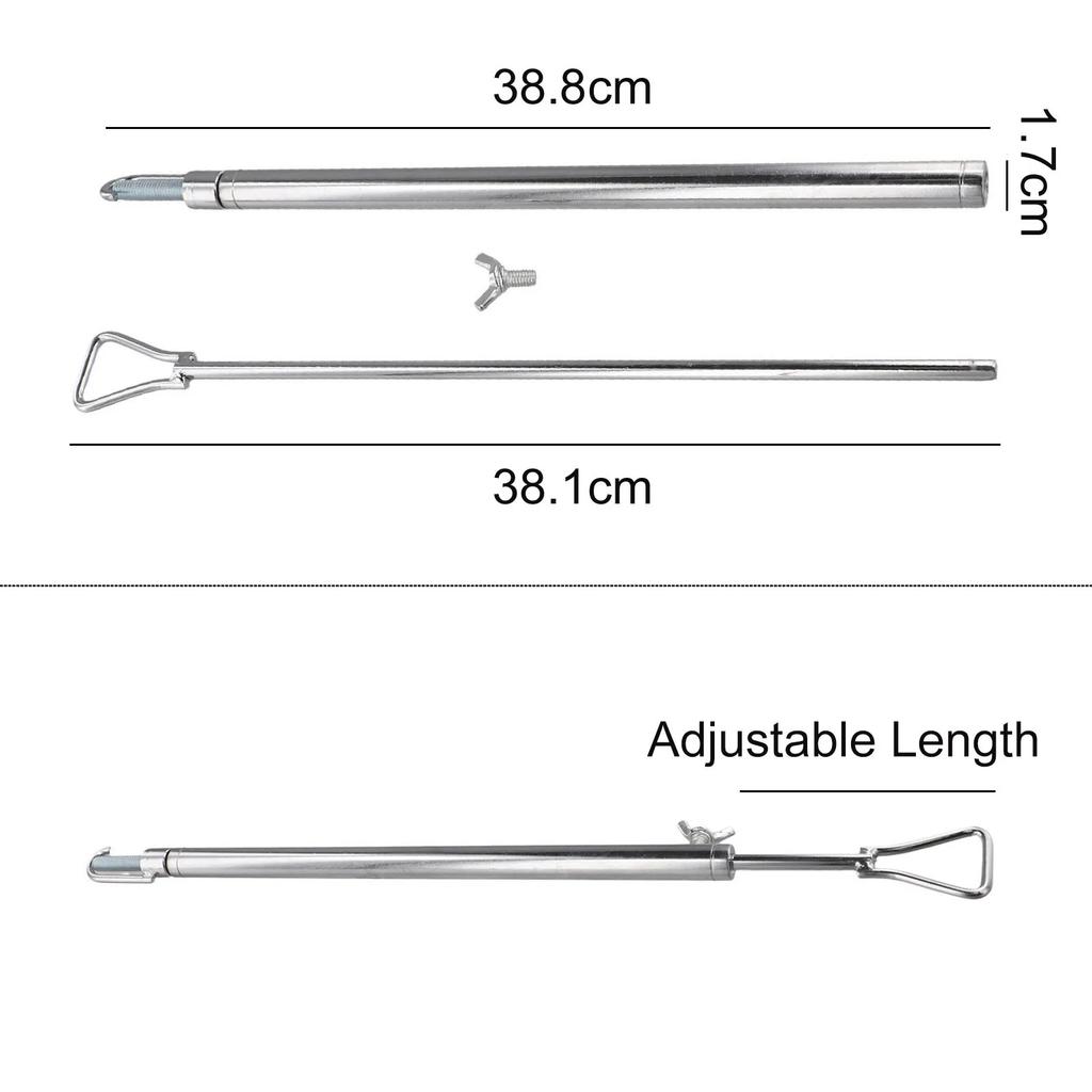 Car Sheet Metal Dent Repair Auxiliary Tool Puller Hook Rod Hand Tool 45 To 75cm Car Hood Boom Stretch StainlessSteel Support Rod