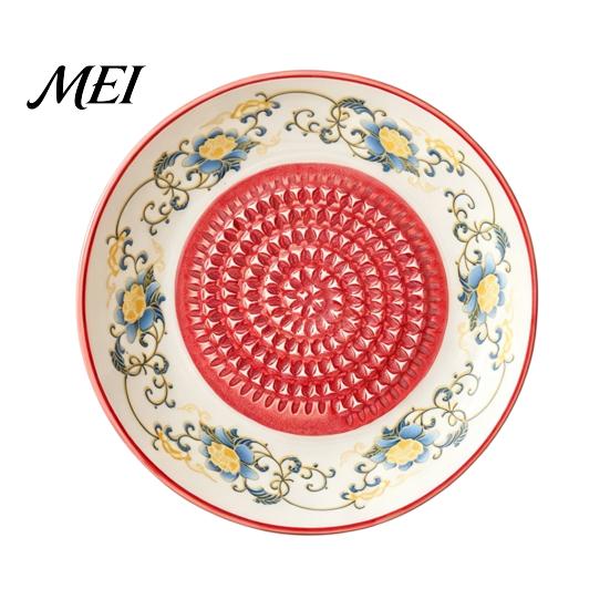 Płytka do tarcia czosnku, Ceramiczna miska do mielenia, Ręczna tarkka do imbiru i owoców, Naczynie kuchenne, Wszechstronna taca do przygotowywania, mieszania i serwowania, Nowoczesne minimalistyczne narzędzie