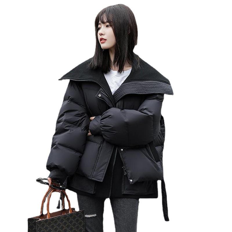 Two-piece down jacket women's high-end women's winter coat Korean version short duck down jacket factory