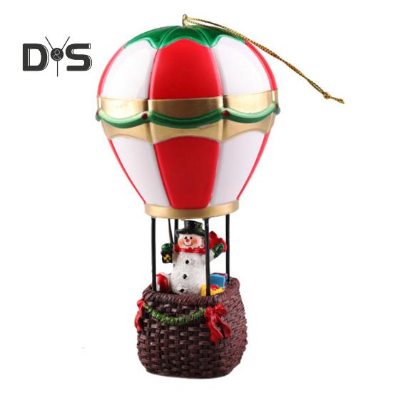 

Светодиодные рождественские украшения из смолы Санта-Клаус, снеговик в воздушных шарах, светящиеся праздничные настольные украшения для праздничного домашнего декора Snowman