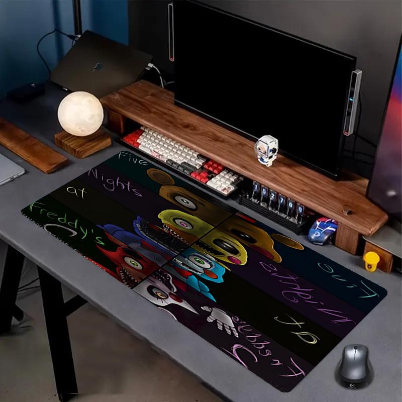 Five Nights At Freddy's Print Mouse Pad, Anti‑Slip Desktop Keyboard Mat, for PC Laptop Gaming Working Daily Use, Cool Festival Surprise Gift