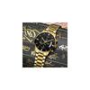 NIBOSI Men's Business Chronograph Watch Big Face Analog Black Stainless Steel Metal Band