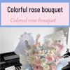 Premium Colored Rose Soap Bouquet for Romantic Occasions - Valentine's Day & Birthday Gift