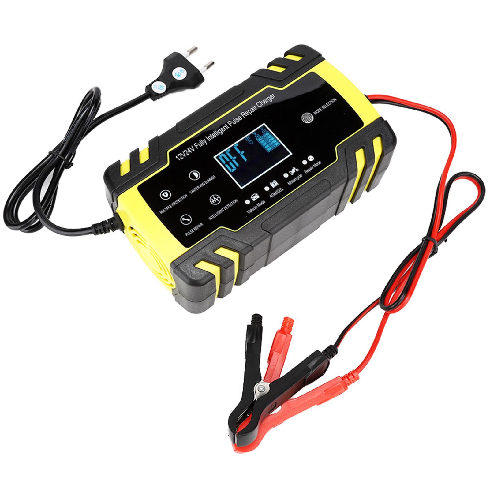 

Зарядное устройство для аккумуляторов с охлаждающим вентилятором, автоматическая идентификация, ЖК-цифровой дисплей EU Plug