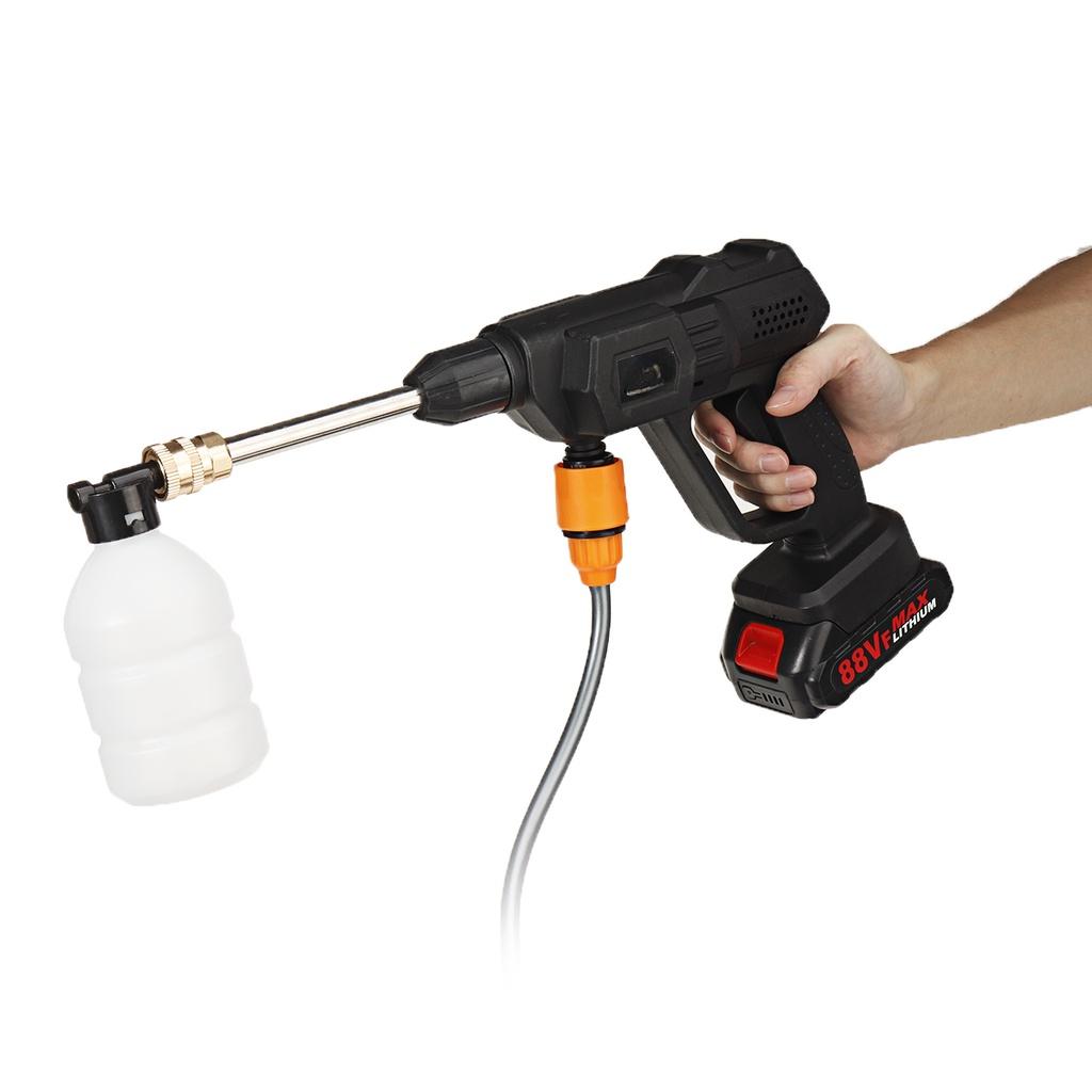Portable High Pressure Car Wash Spray Guns Cordless Water Jet Gardening Washing Machine 88VF