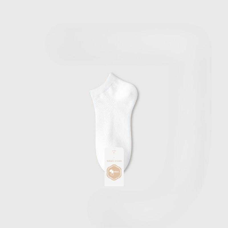 

Men s Summer Thin Cotton Mesh Breathable Non Slip Corset Waist Not Stuffy Feet Short Socks 1 pair белый