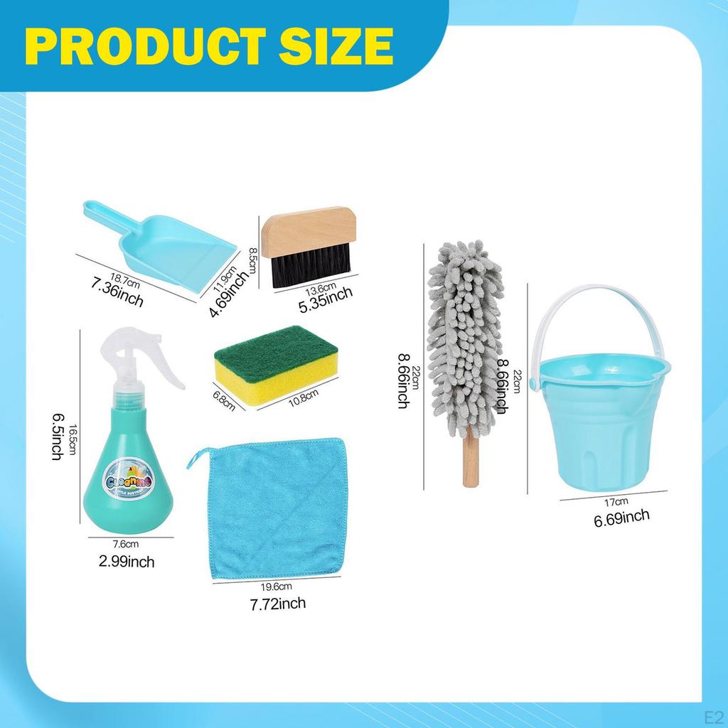 Kids Cleaning Set Housekeeping Pretend Play Role Playing Game for Girls Boys Housework