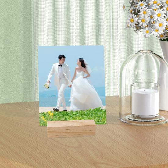 Card Base Wooden Card Holder High Strength Smooth Edge Burr-Free Postcard Business Card Holder Bracket