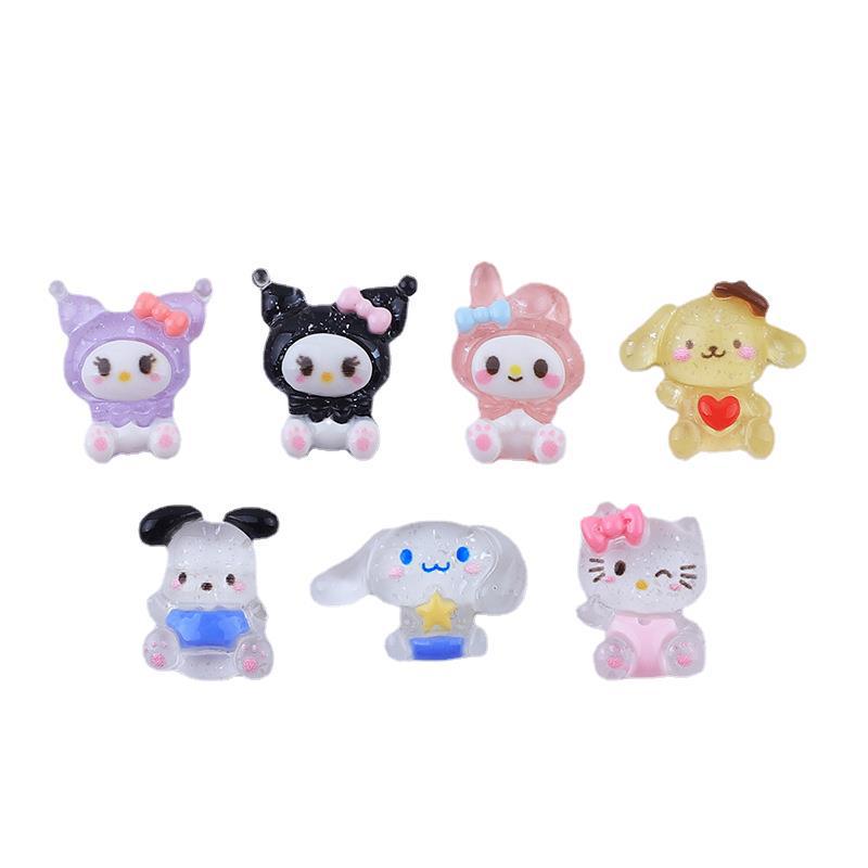 Ice-Clear Mini Animal Resin Accessories: DIY Phone Case & Fridge Magnets