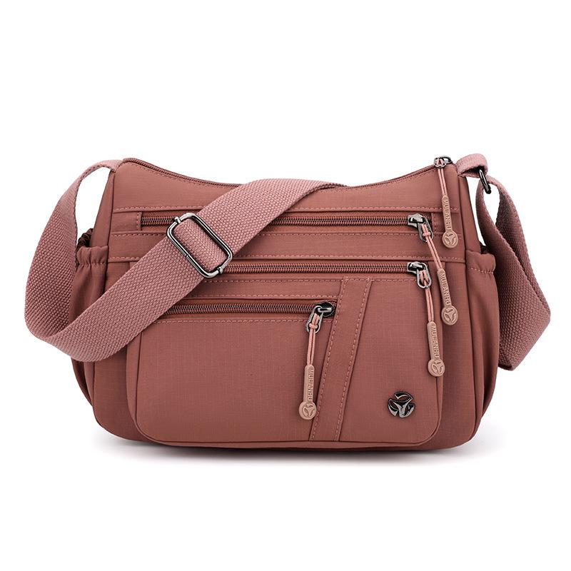Damska Mała Kwadratowa Torba Duża Pojemność Torba na Ramię Torba dla Mamy w Średnim Wieku Podróżna Nylonowa Torba Crossbody