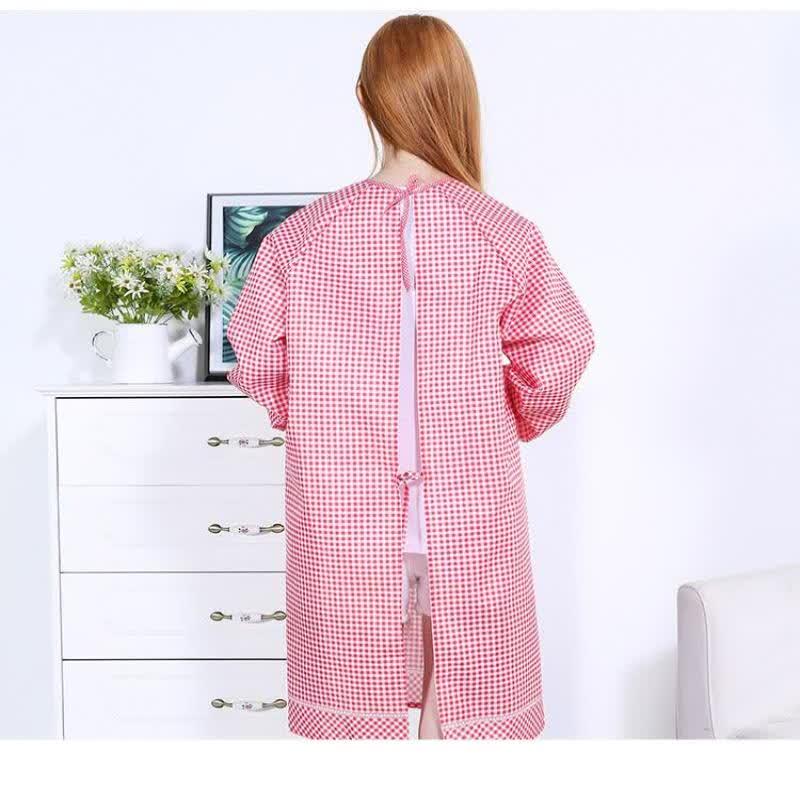 Korean Fashion Waterproof Long-Sleeve Apron