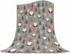 Halloween Gnome Blanket Flannel Fleece Throw Blankets Halloween Bats Black Cat Blanket Lightweight Cozy Warm Fuzzy Plush Soft