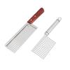 Stainless Steel Crinkle Cut Potato Slicer Wavy Blade Cutter Potato Chopper For Vegetable Chip Making Kitchen Cooking Tool