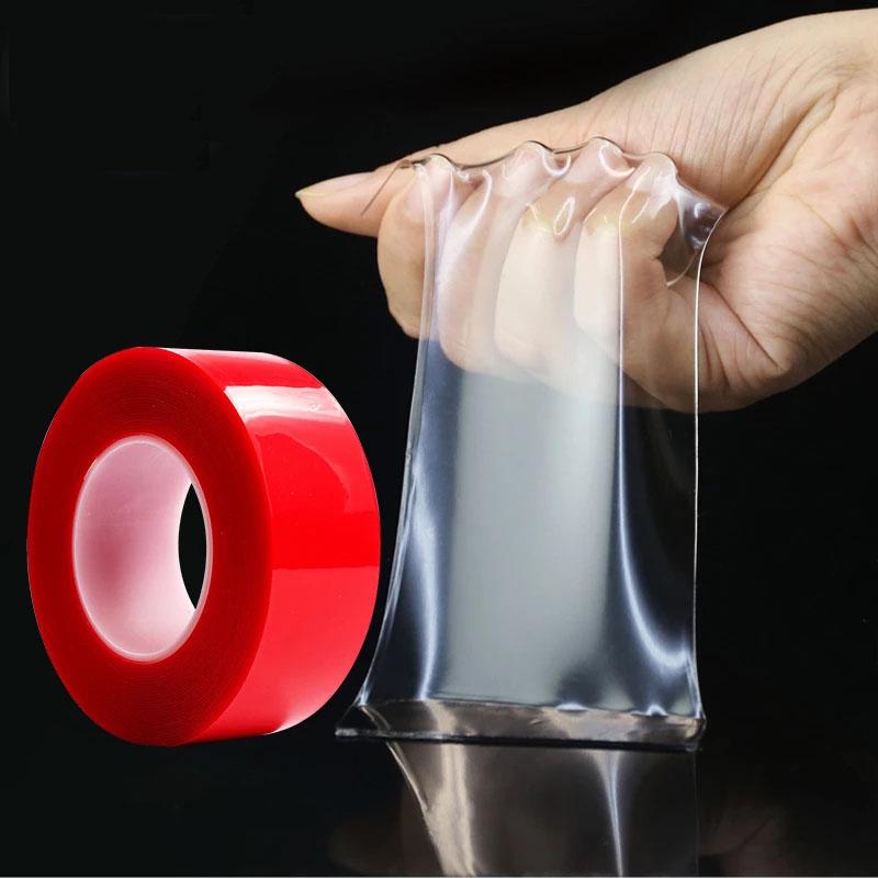 DoubleSided Tape 3m/9.84feet Nano Tape 5/10/15/20mm Width Transparent Tape No Traces Washable Adhesive Traceless Sticker Glue