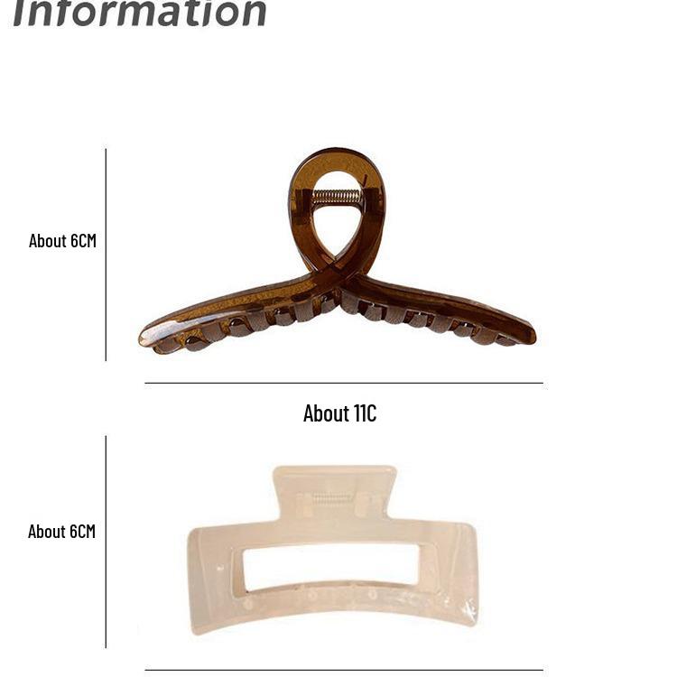 30-Piece Autumn/Winter Plush Coffee Hair Clip Set: Shark Claw Clips & Ponytail Holders