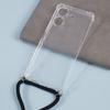 For Xiaomi Redmi 13C 4G/Poco C65 4G Deksel TPU Fallbestandig Telefon Bakdeksel med Lanyard