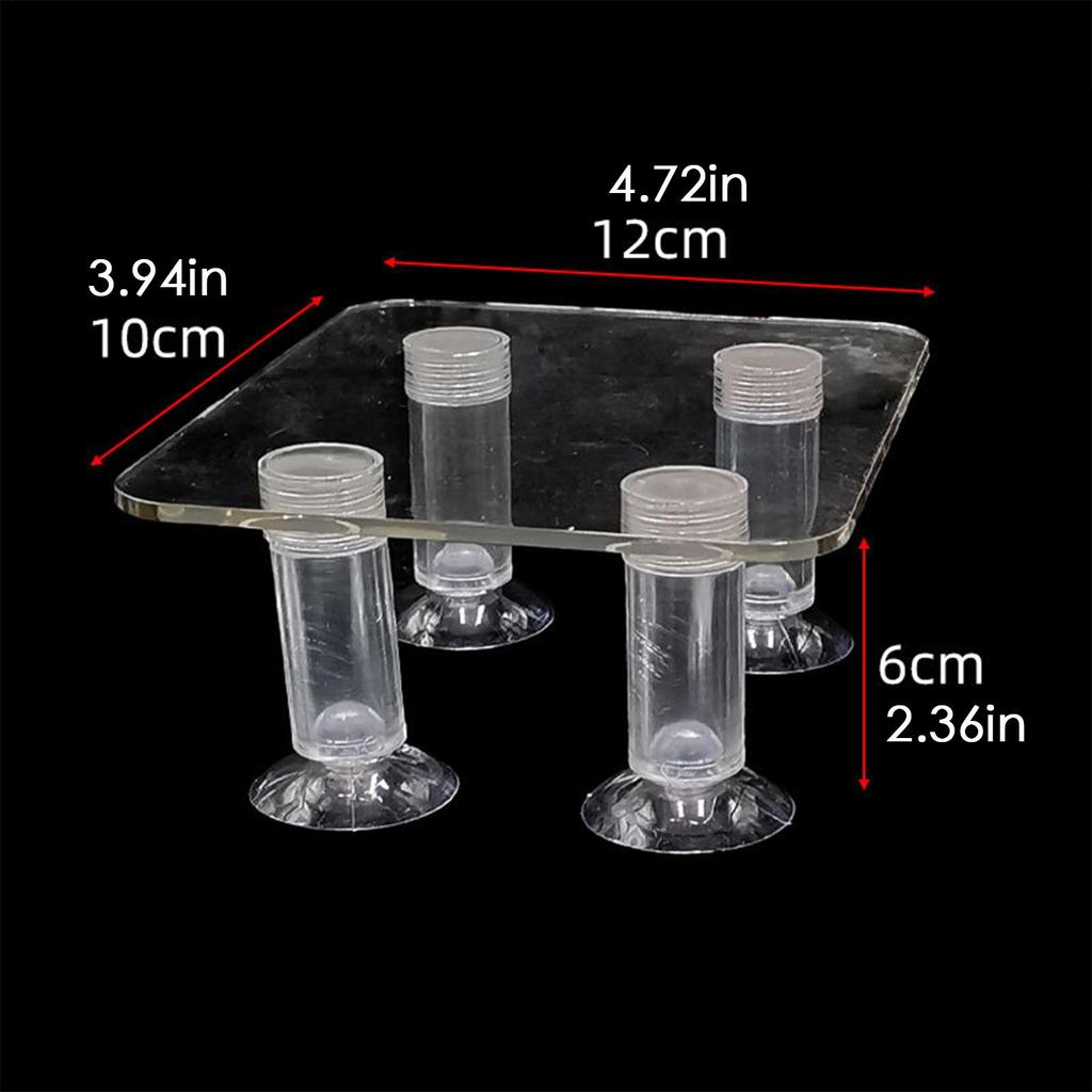 Fish Tank Water Pump Riser Shockproof Water Pump Riser Lightweight Transparent Aquarium Accessories for Enhanced Aquarium