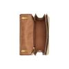 Coach Morgan 18 Gold Logo Classic Monogram Flap Canvas And Leather Square Crossbody Shoulder Bag Small Women bags Beige Brown CL429-IMOT4