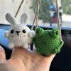 Cute Handmade Knitted Animal Pendants 1PC Frog Penguin Duck Chick Rabbit Charm Portable Backpack Keychain Decor for Kids