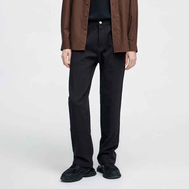 Giovanni Valentino Men's Brushed Warm Straight Fit Casual Pants