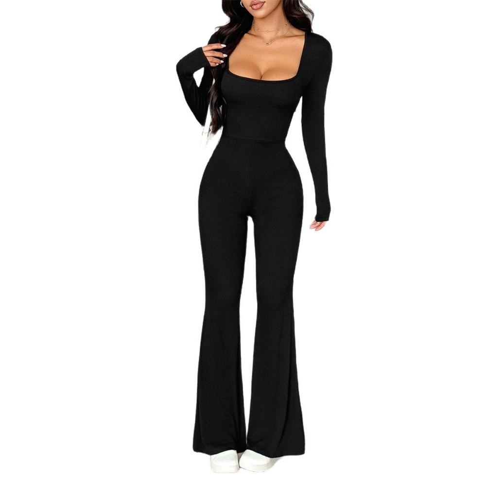 Y2K Long-sleeved Wide-leg Pants Jumpsuits for Women 2025 Autumn and Winter