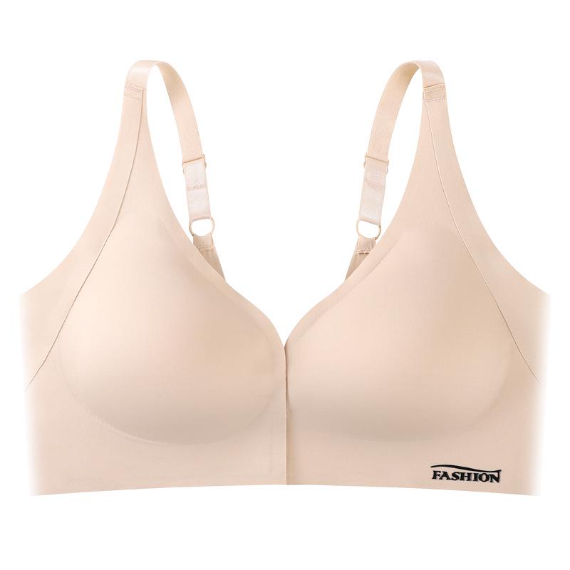Skin-friendly Front Clasp Seamless Camisole Bra: Wire-free, Anti-sagging, Back-enhancing, Armpit Fat Gathering for Women