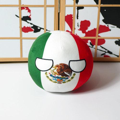 Peluche Polandball Australia Polonia Brasile Bielorussia Messico Portogallo Countryball Cuscino Ripieno Giocattoli Ciondolo per Borsa Regalo Cosplay