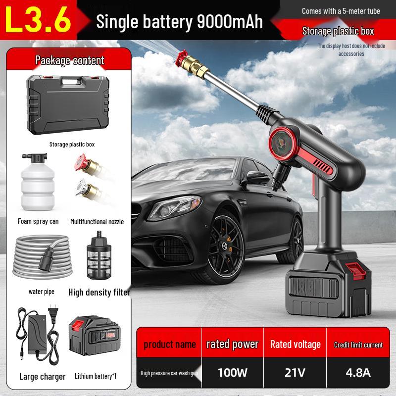 TURBOSUN Cordless High-Pressure Car Washer CN plug (adapter included)