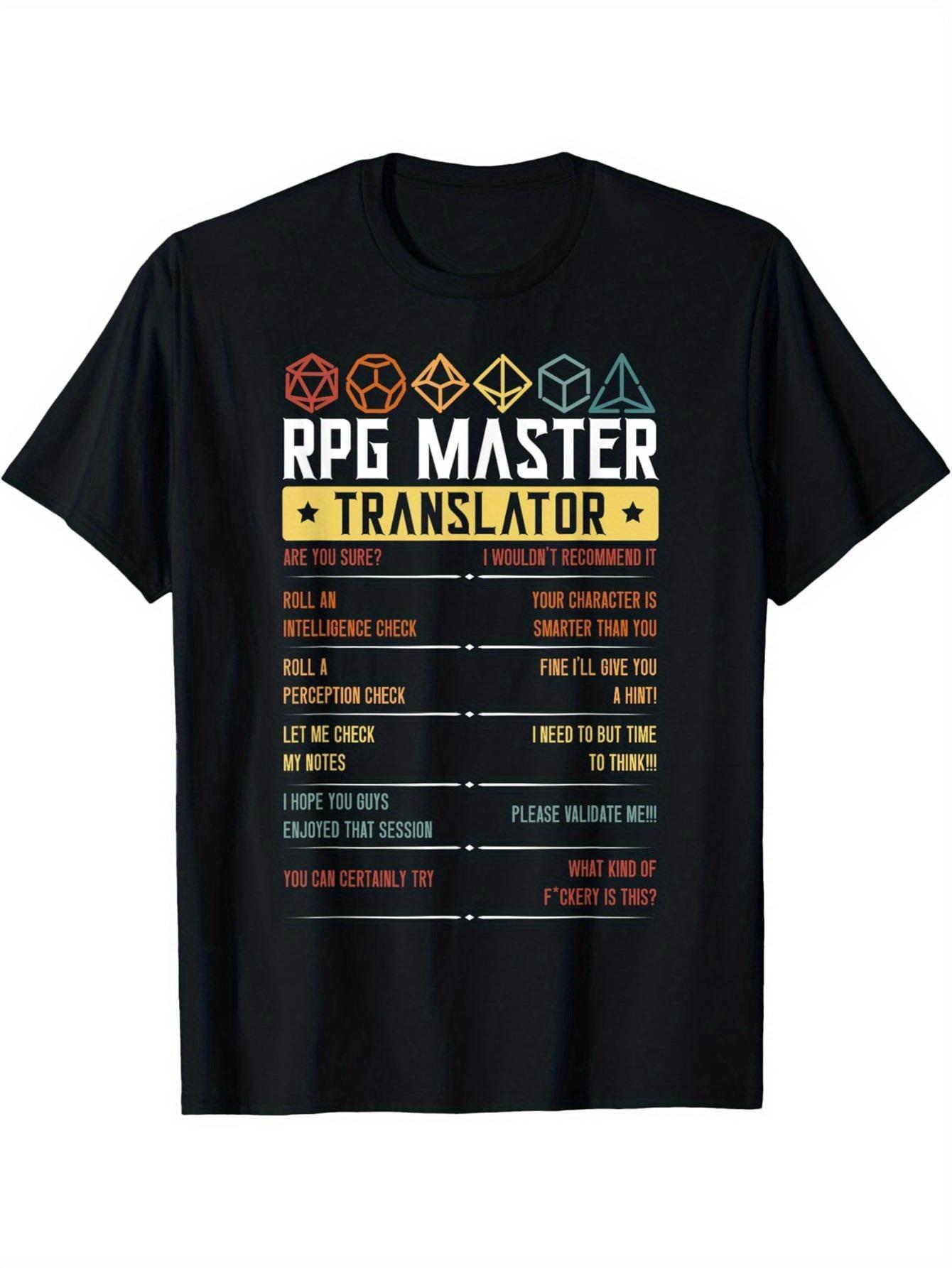 

T-Shirt y2k RPG Master D20 Tabletop Black M