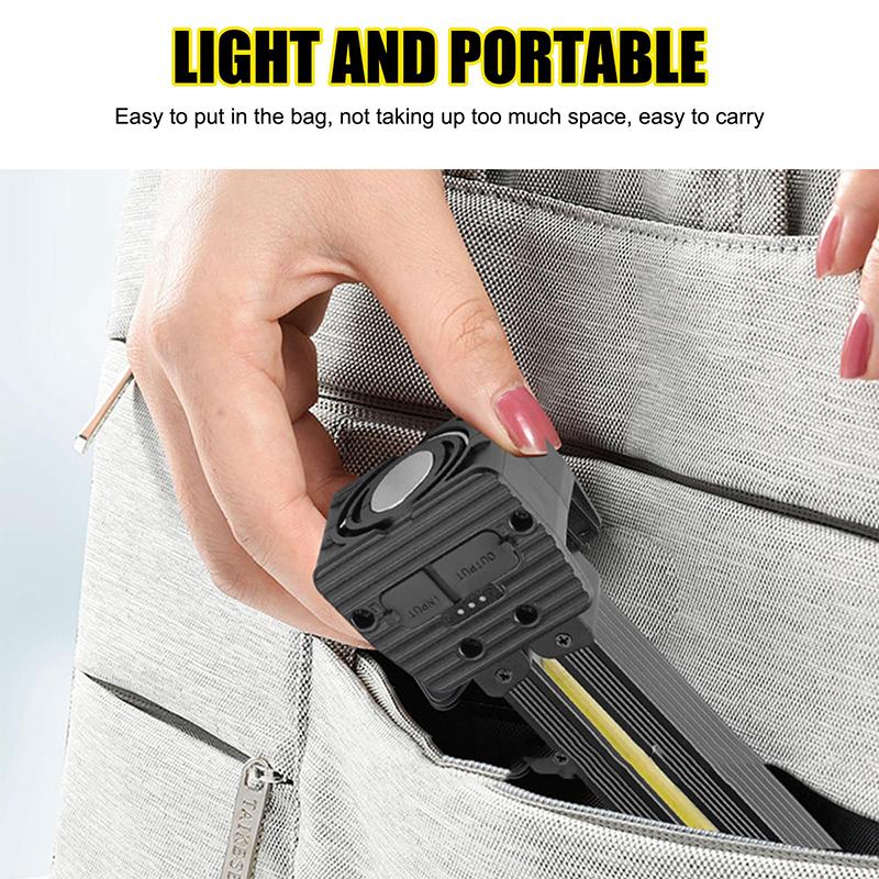 Gym Lamp For Posing,Portable Magnetic Led Flashlight With Hanging Hook,Waterproof Led 7Th Gear Dimming Gym For Posing