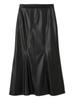 FRAY Suede Narrow Skirt FWFS254255 BLK 0 I.D.