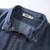 Stand Up Collar Loose Long Sleeved Denim Jacket for Women's Autumn New Patchwork Versatile Short Baseball Jacket