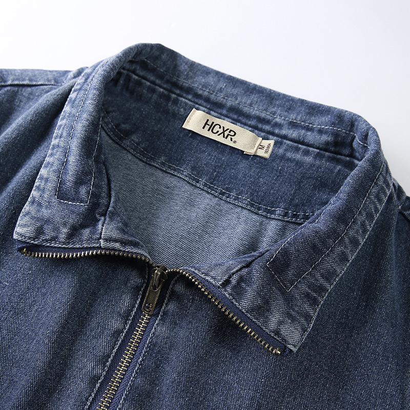 Stand Up Collar Loose Long Sleeved Denim Jacket for Women's Autumn New Patchwork Versatile Short Baseball Jacket
