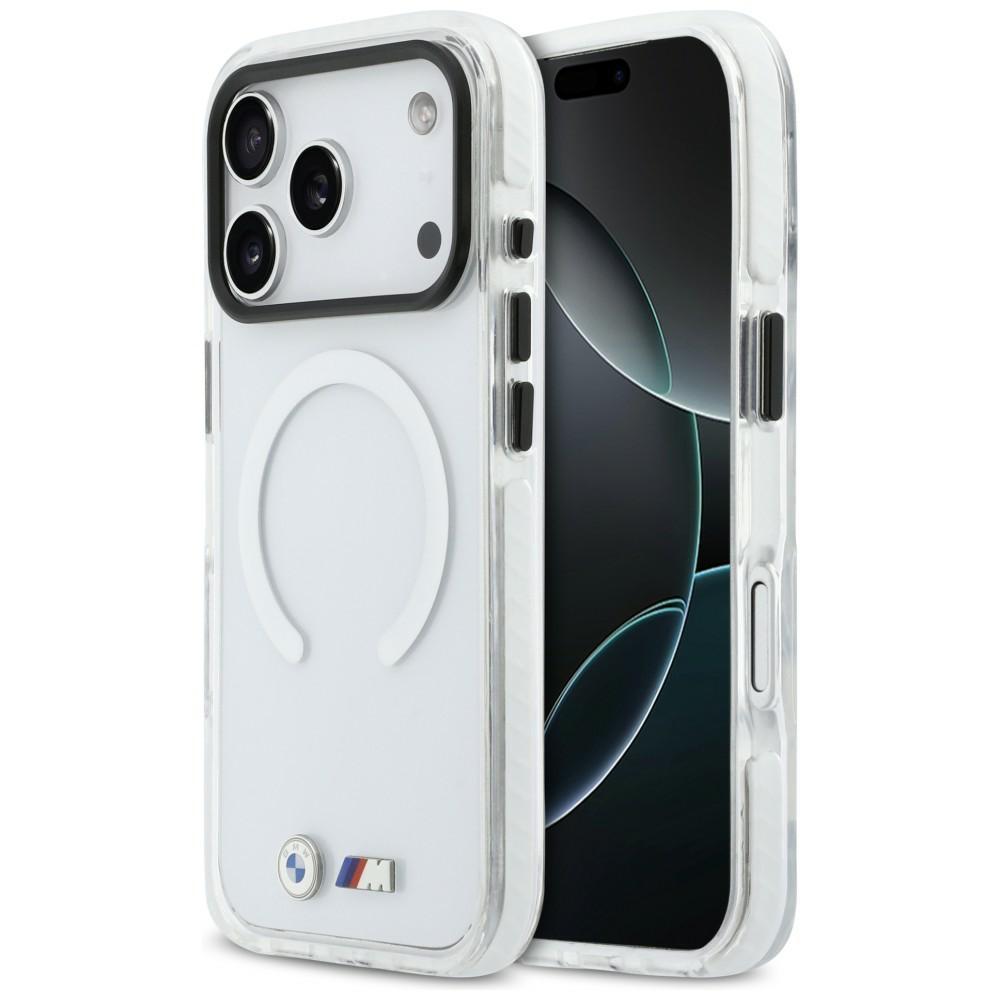 BMW M IML Shockproof Metal Logos MagSafe Case for iPhone 17 Pro Max Transparent