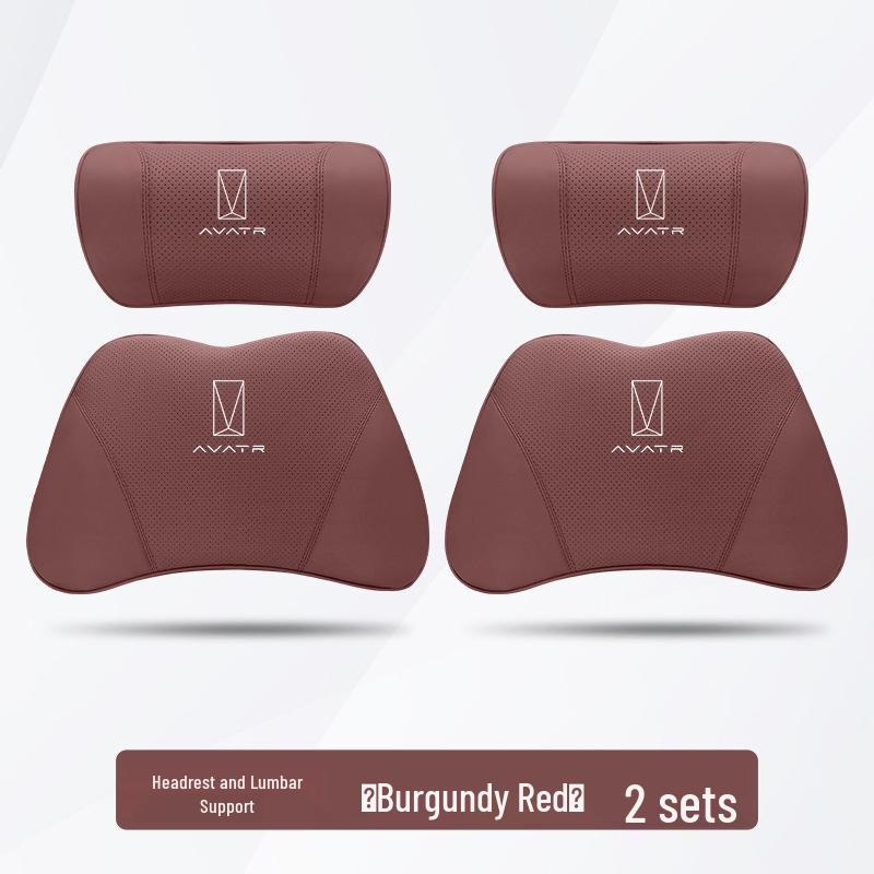Avatr 11 Car Headrest & Lumbar Support Pillow Set for Interior Enhancement